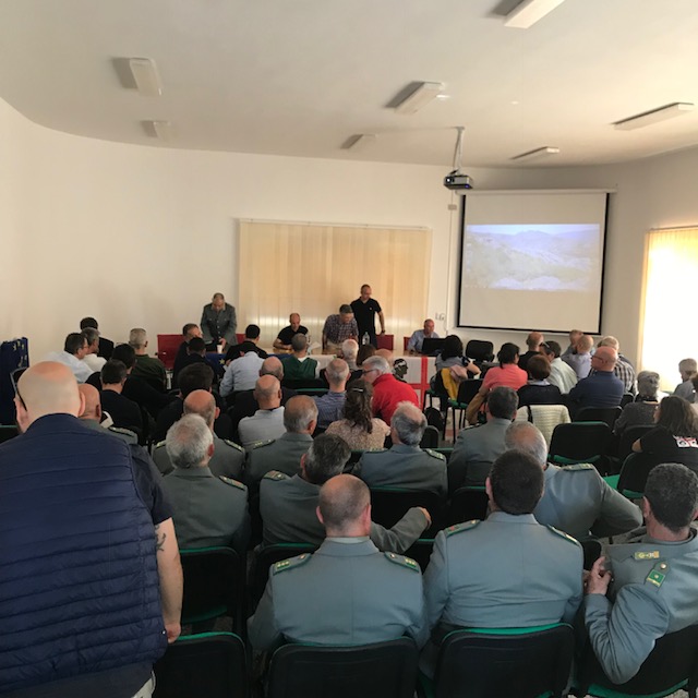 Asistentes a la reunión sobre AQUILA a-LIFE celebrada en Bitti (Cerdeña).