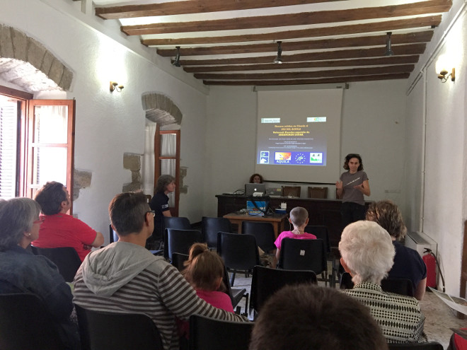 Charla del Día del Águila en la Casa de Cultura de Cáseda.