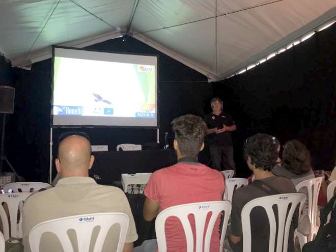 Charla sobre el proyecto AQUILA a-LIFE impartida el pasado 22 de septiembre en el Delta Birding Festival.