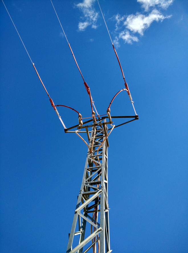 Apoyo donde se electrocutó "Turón" con las correcciones ya aplicadas.