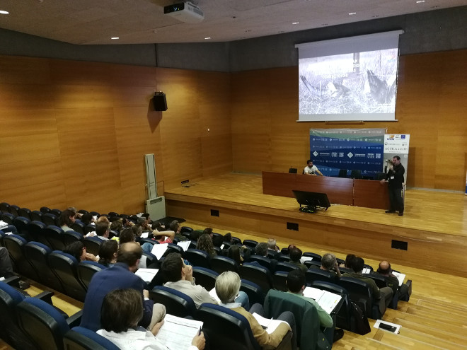 Panorámica del salón de actos de la Universidad de las Islas Baleares donde se llevó cabo el pasado 30 de octubre la jornada sobre electrocuciones de aves.