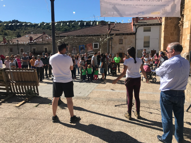 Presentación pública del Proyecto Monachus en Huerta de Arriba, a la que asistió el equipo de AQUILA a-LIFE.