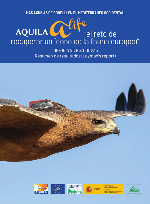 Portada de la versión en español del informe Layman's de AQUILA a-LIFE.